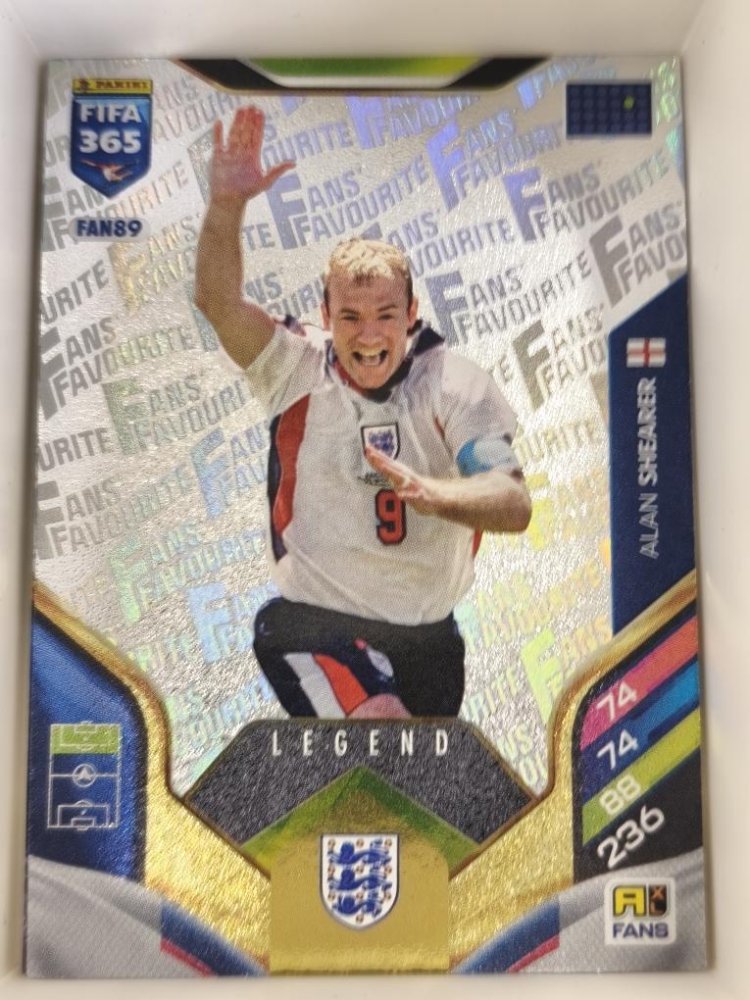 ALAN SHEARER FIFA 2026 Adrenalyn XL Fan Silver LEGEND