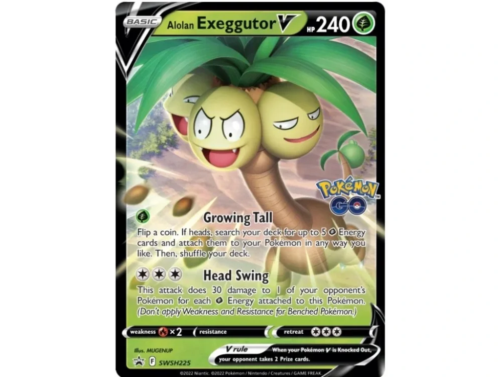 Pokémon Jumbo karta – Alolan Exeggutor V