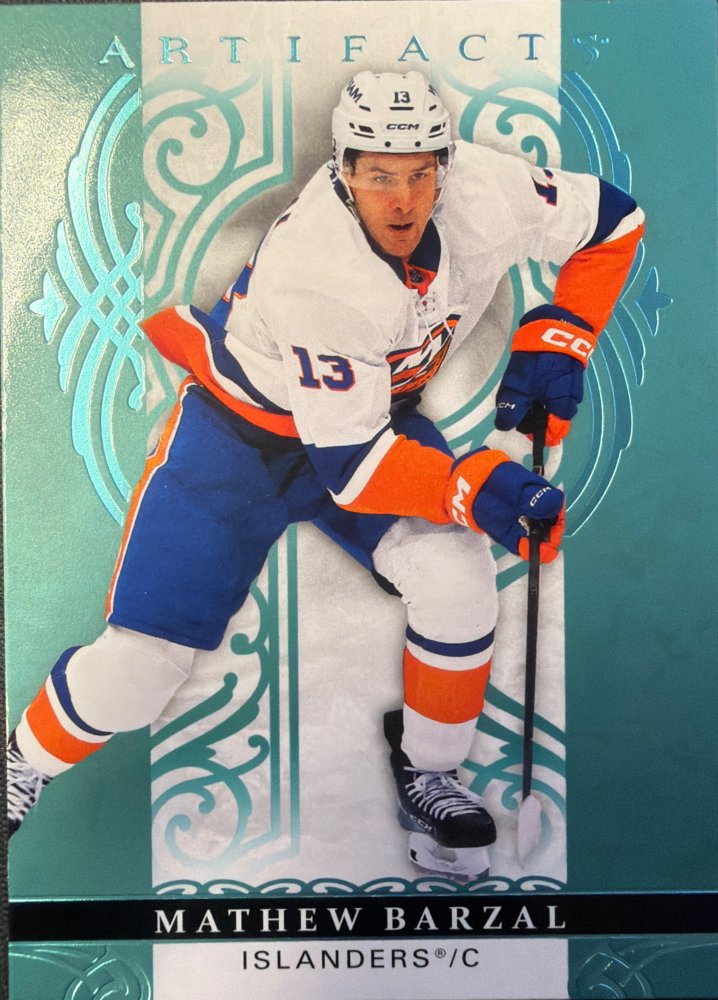 MATHEW BARZAL #76 – 2026-27 Upper Deck Artifacts Aqua Blue