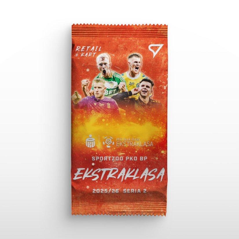Retail balíček - fotbalové kartičky SportZoo PKO BP Ekstraklasa 2025/26 - 2. série