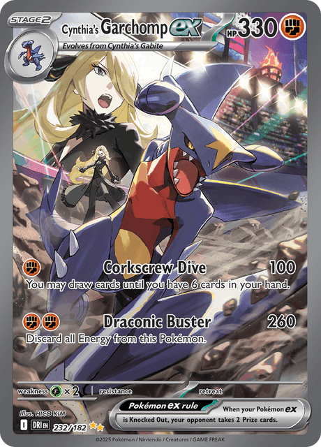 Cynthia's Garchomp ex 232/182 Destined Rivals – Nintendo