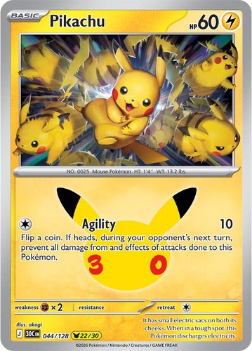 Pikachu 044/128 - 30th Celebration