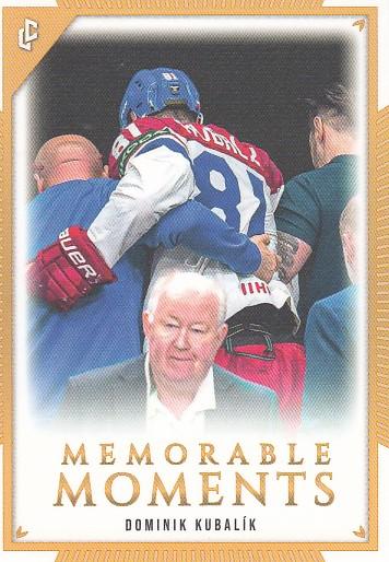 DOMINIK KUBALIK 2024 Legendary Memorable Moments – 2024-25 – Legendary Cards – Base