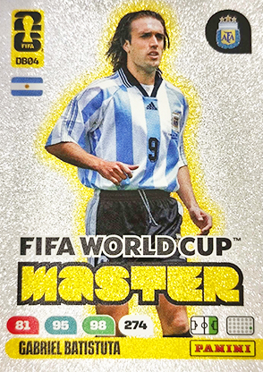 GABRIEL BATISTUTA 2026 Panini Adrenalyn XL FIFA World Cup MASTER