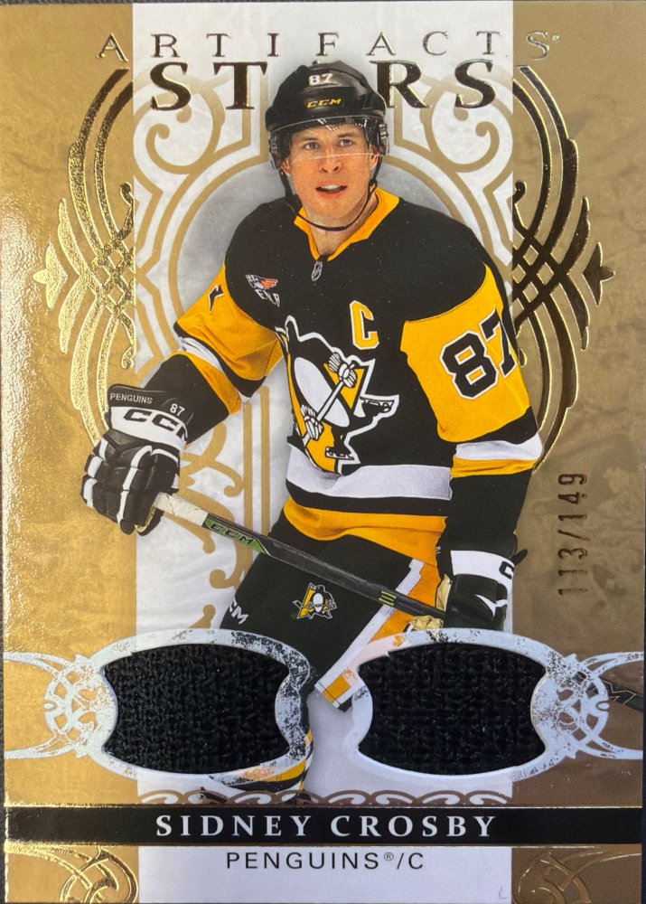 Sidney Crosby #118 – 2026-27 Upper Deck Artifacts Gold Jersey Stars 113/149