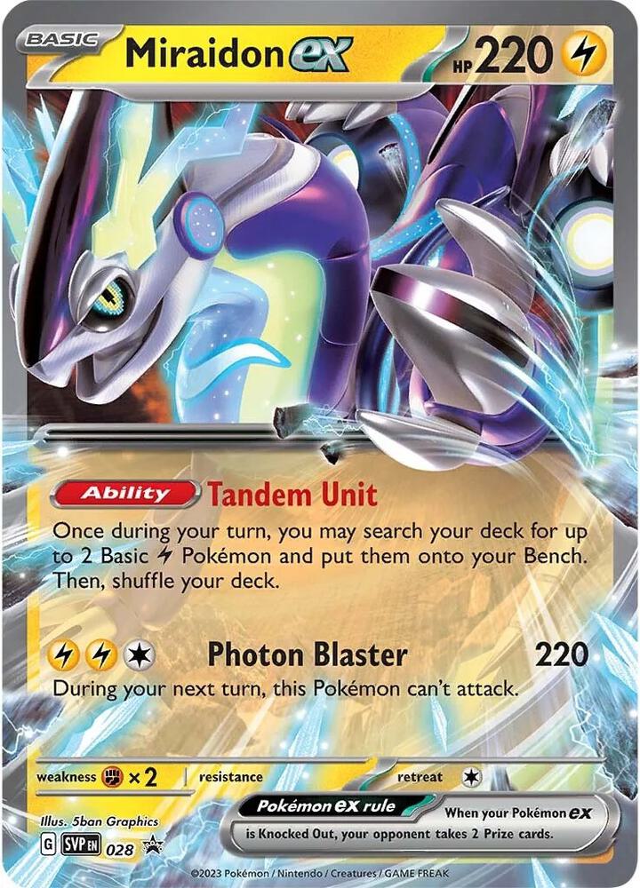 Miraidon ex 028 Black Star Promo
