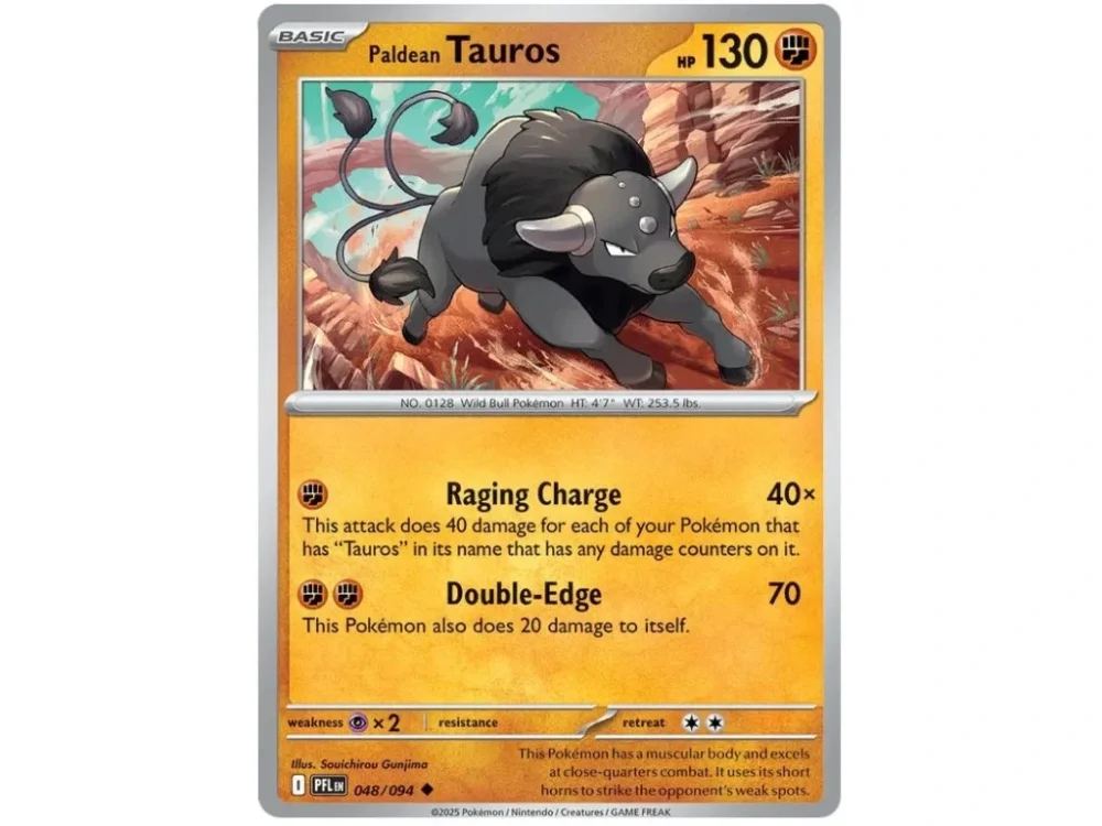 Paldean Tauros 048/094 Phantasmal Flames