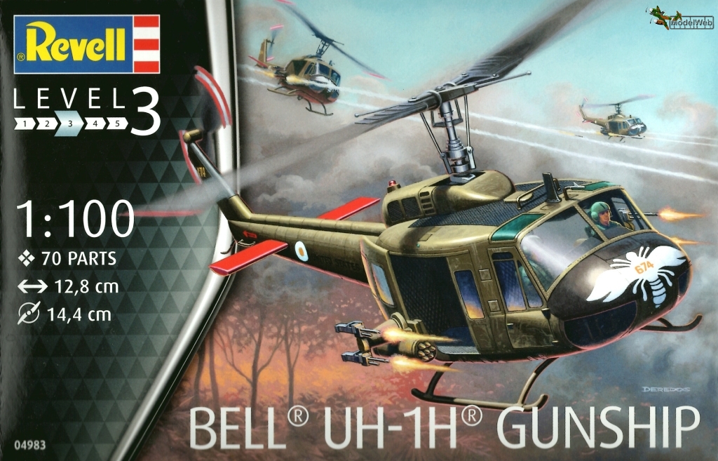 Revell 04983 – Bell UH-1H Gunship 1:100