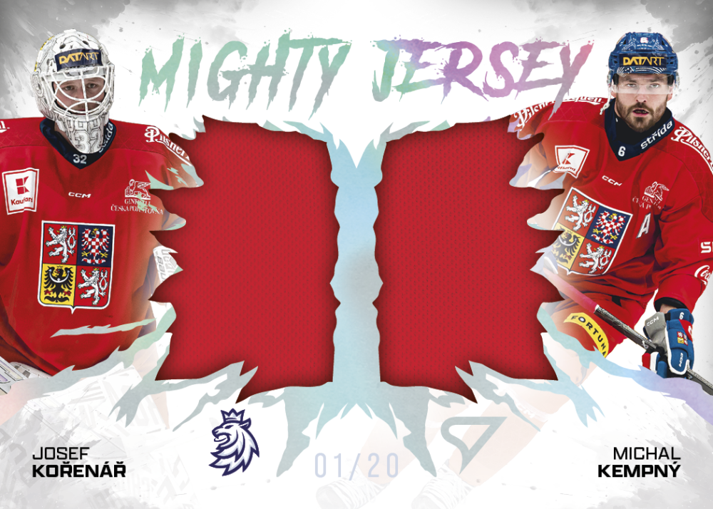 KOŘENÁŘ - KEMPNÝ 2026 Hokejové Česko SportZoo MIGHTY JERSEY DUAL Red Shiny Silver 04/20