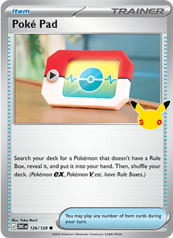 Poké Pad – #126 – 30th Celebration – holo – en