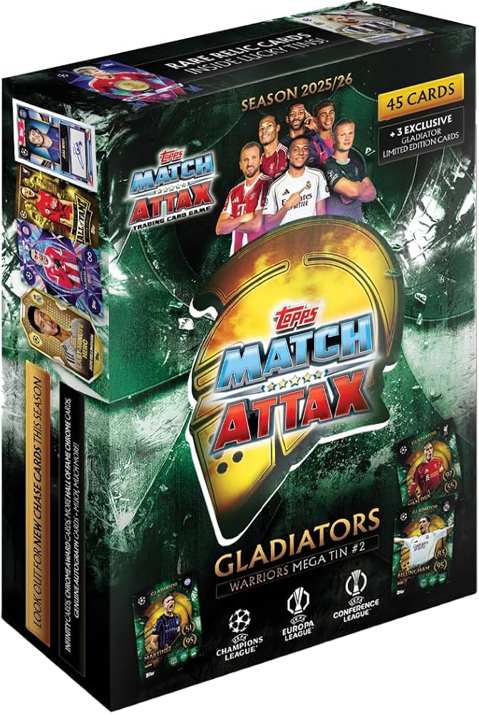 2025-26 Topps Match Attax UEFA Club Competitions Mega Tin Gladiators 2 - Warriors