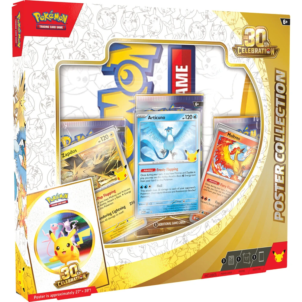 Pokémon TCG: 30th Celebration Poster Collection Box