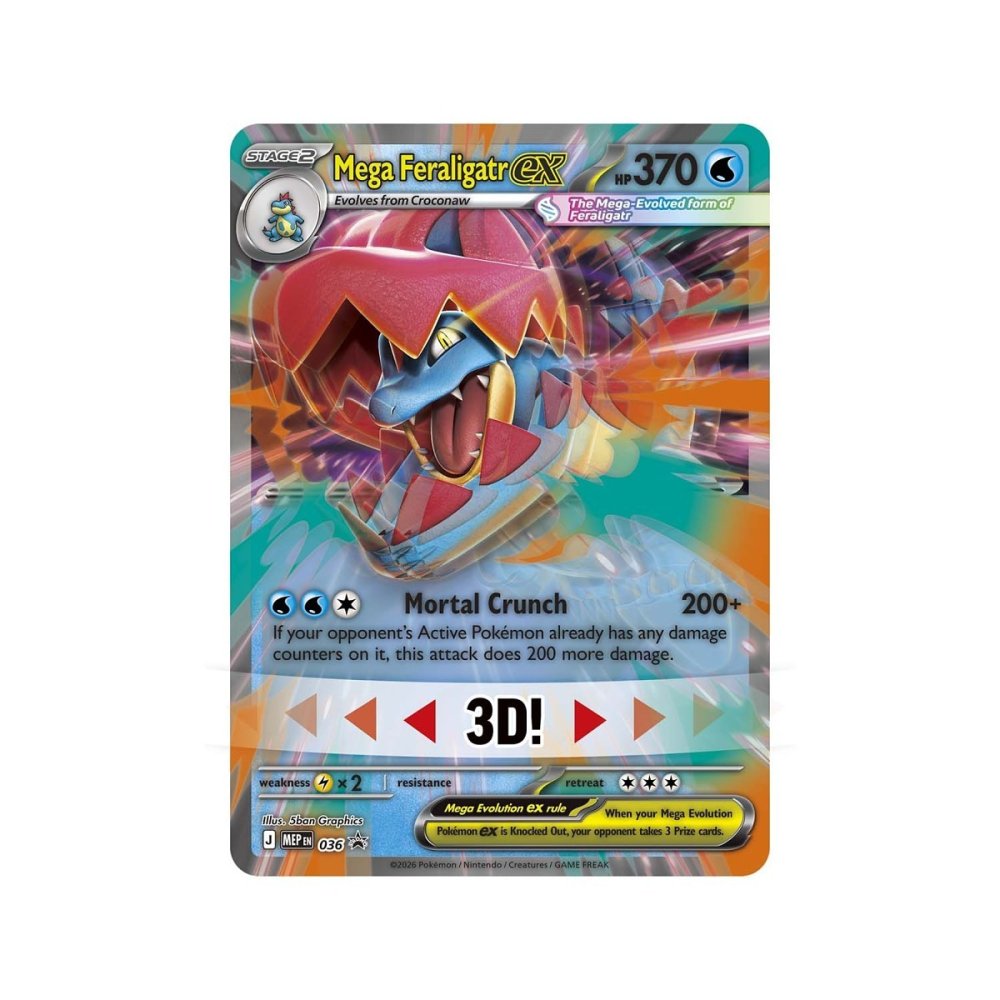 Pokémon Jumbo karta – Mega Feraligatr ex