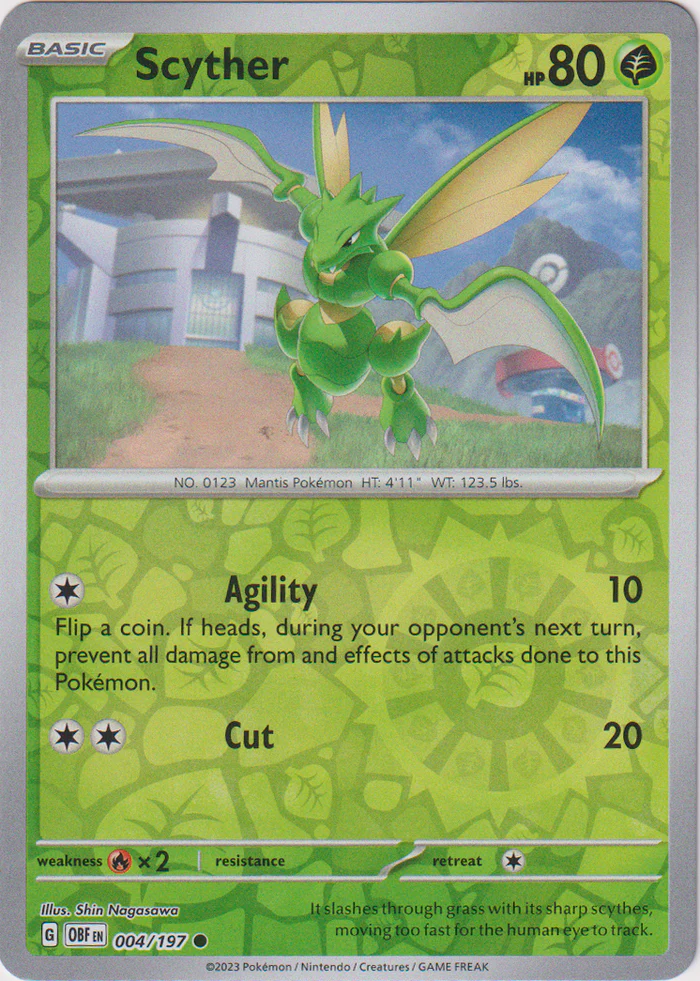 Scyther 004/197 Obsidian Flames