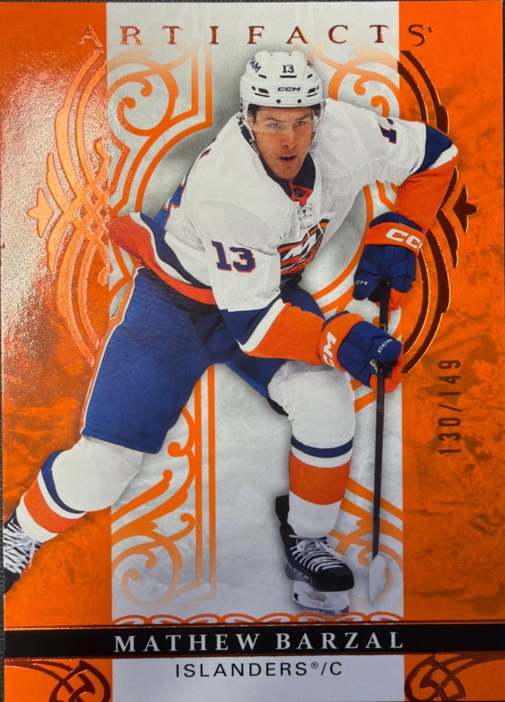 Mathew Barzal #76 – 2026-27 Upper Deck Artifacts Orange 130/149