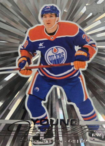 QUINN HUTSON 25-26 UD Hockey Série1 Young Guns OUTBURST