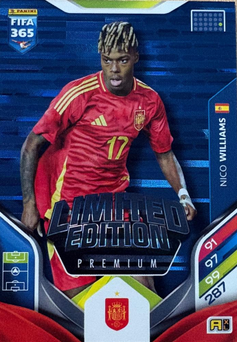 NICO WILLIAMS 2026 Adrenalyn XL LIMITED EDITION BLUE