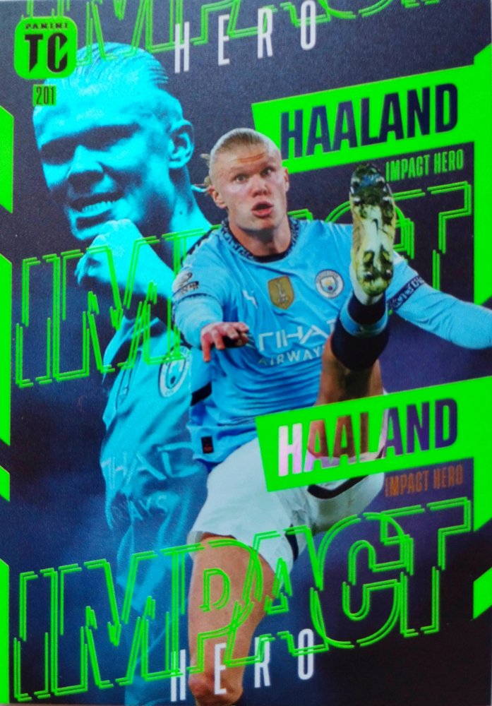 Erling Haaland 2025 Panini Top Class Impact Hero – 2024-25 – Insert