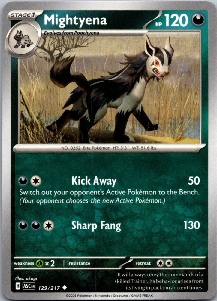 Mightyena 129/217 Ascended Heroes