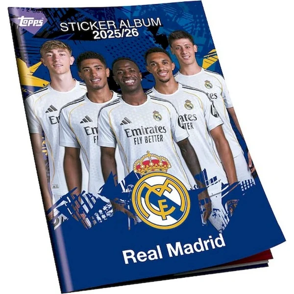 Topps fotbalové samolepky Real Madrid 2025/2026 – Album Complete Set – SportZoo