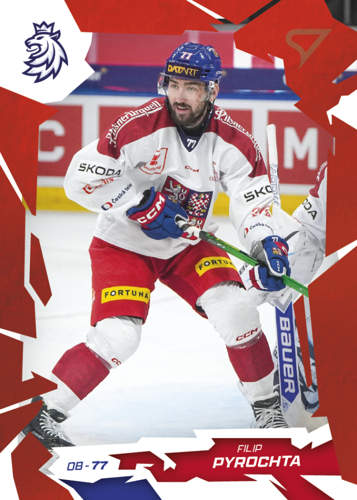 FILIP PYROCHTA 2026 Hokejové Česko SportZoo Scarlet Red