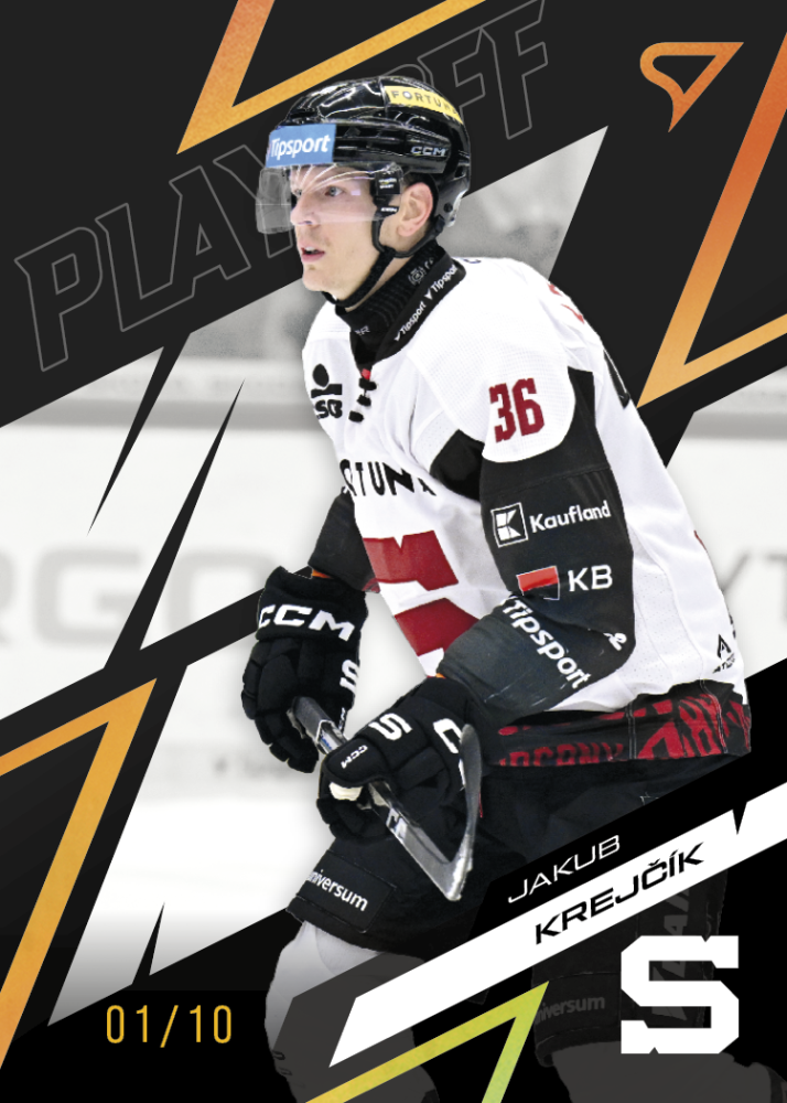 JAKUB KREJČÍK SportZoo ELH 2025/26 Play Off Moment Amber Gold 09/10