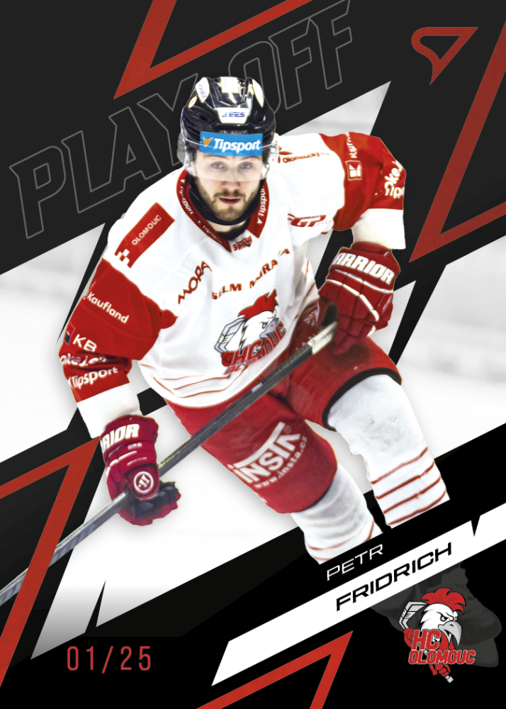 PETR FRIDRICH SportZoo ELH 2025/26 Play Off Moment Ruby Red 09/25 – Parallel – Ano
