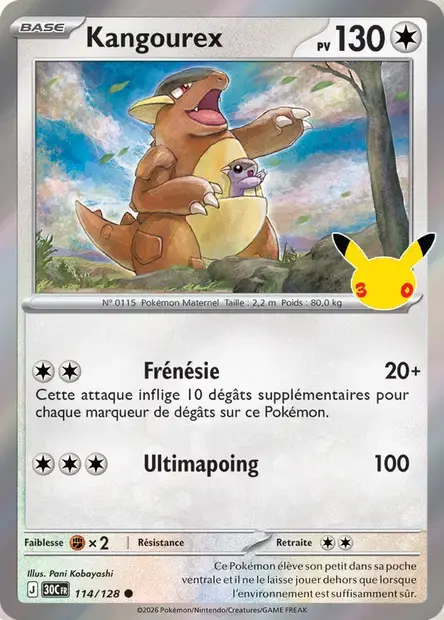 Kangaskhan 114/128 - 30th Celebration