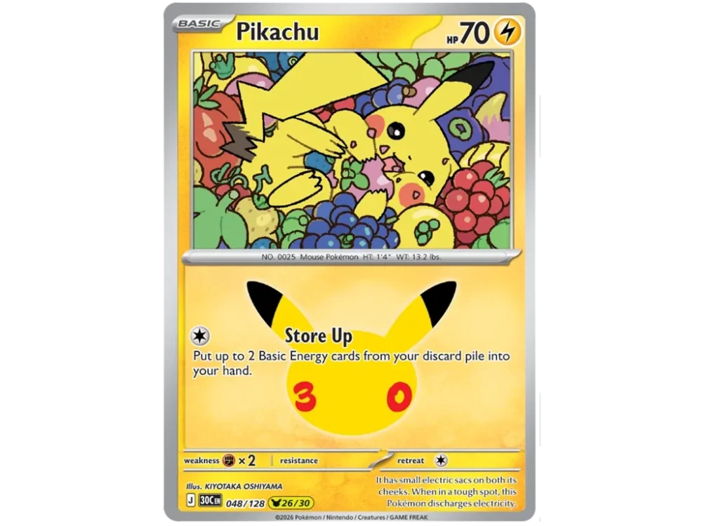 Pikachu 048/128 - 30th Celebration