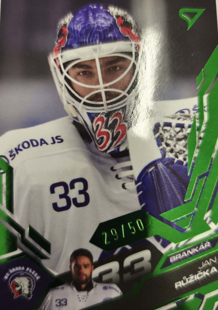 JAN RŮŽIČKA 25-26 SportZoo Série1 Tipsport ELH Emerald Green 29/50 – 2025-26 – Parallel – Ano