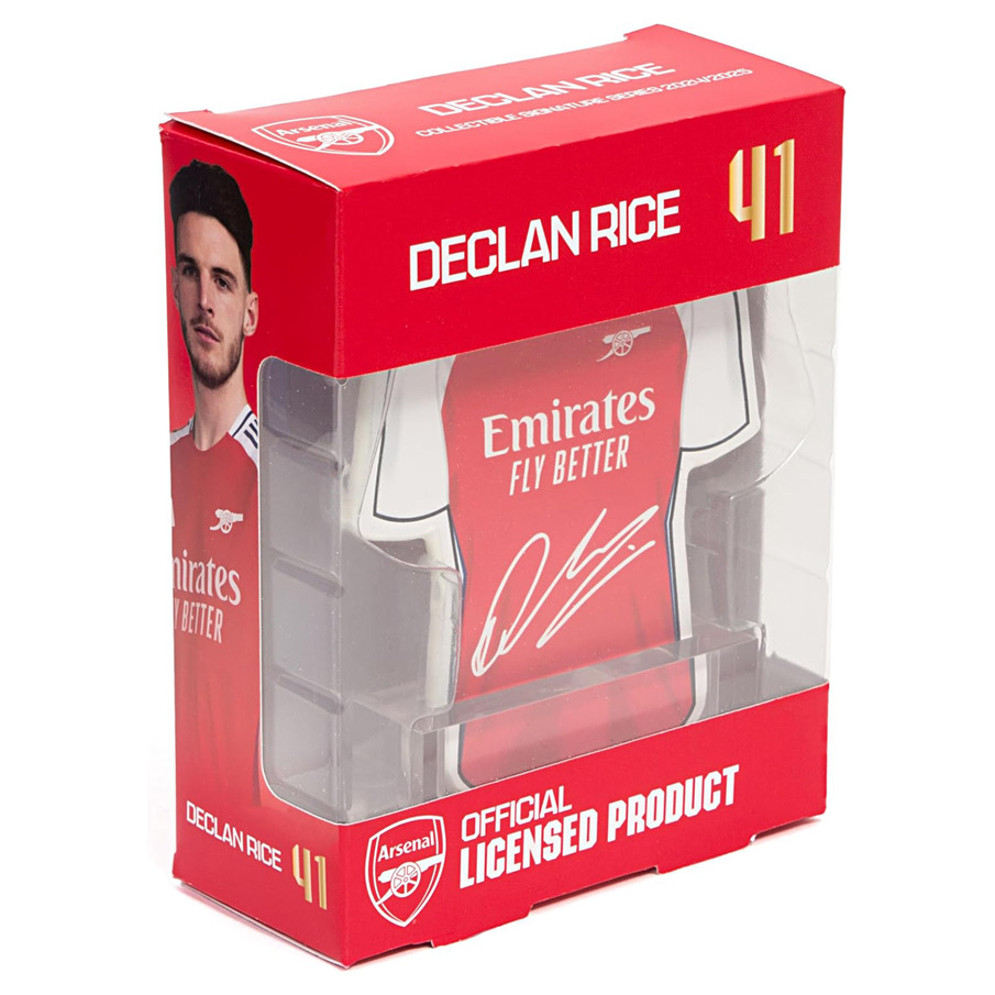 Declan Rice Arsenal – fotbalová memorabilie 14 cm- Signature