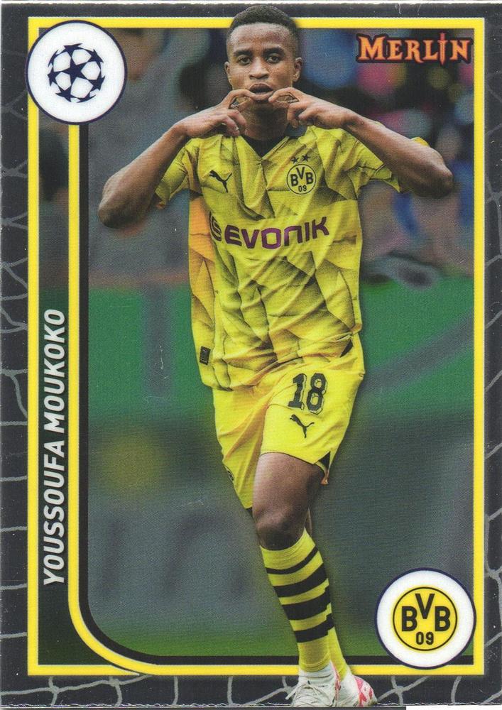 YOUSSOUFA MOUKOKO 2023-24 Topps Merlin UEFA Club Competitions