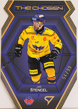JAN ŠTENCEL SportZoo Tipsport 2024-25 II.série The Chosen Ones Die Cut 54/99