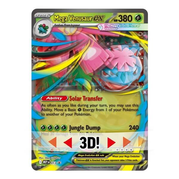 Pokémon Jumbo karta – Mega Venusaur ex 3D