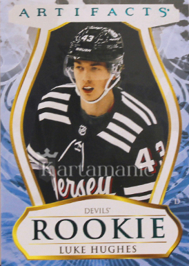 LUKE HUGHES 23-24 UD ARTIFACTS-ROOKIE Turquoise