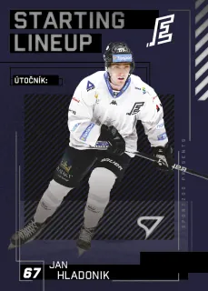 JAN HLADONIK 23-24 SportZoo Série2 Tipsport ELH Starting Line-Up – 2023-24 – Insert