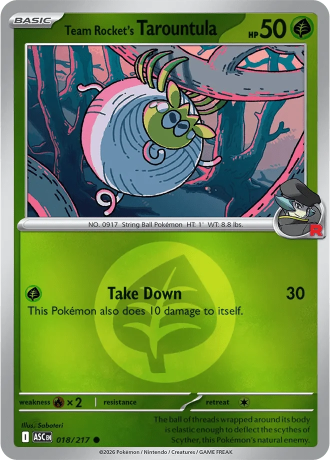 Team Rocket's Tarountula 018/217 Ascended Heroes – Nintendo