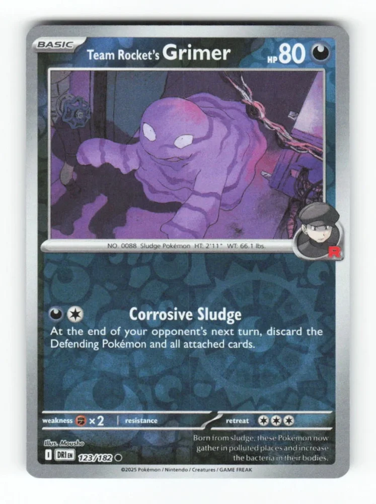 Team Rocket's Grimer 123/182 Destined Rivals