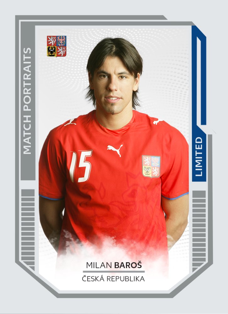 MILAN BAROŠ 2022 Repre v Srdcích Match Portraits – 2021-22 – Insert