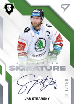 JAN STRÁNSKÝ Tipsport ELH 2022/23 SportZoo 2. serie Authentic Signature Level 040 /150 – 2025-26 – Autograph – Ano