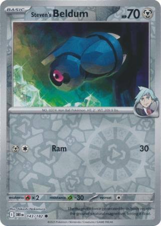 Steven's Beldum 143/182 Destined Rivals – Nintendo