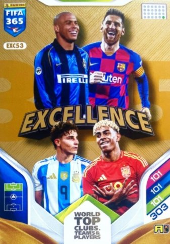 YAMAL, MESSI, ALVAREZ, RONALDO PANINI FIFA 365 Adrenalyn XL 2026 Excellence JUMBO XXL