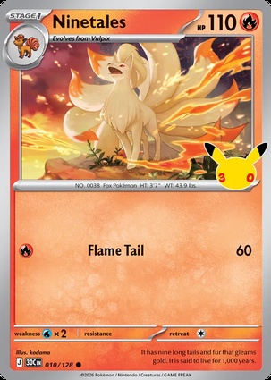 Ninetales 010/128 - 30th Celebration