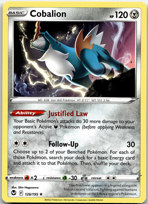 Cobalion 126/195 Silver Tempest