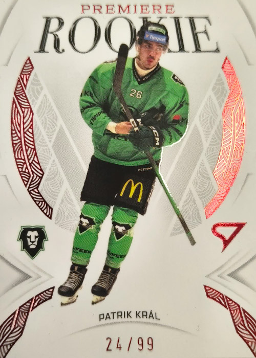 PATRIK KRÁL SportZoo 2025-26 I.serie Rookie Premiere Garnet Red 24/99