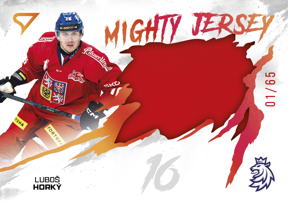 LUBOŠ HORKÝ 2026 Hokejové Česko SportZoo MIGHTY JERSEY Red Cooper 65/65