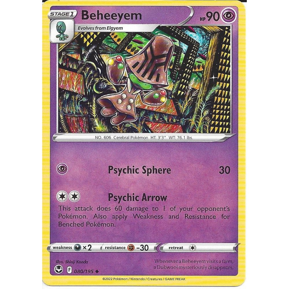 Beheeyem 080/195 Silver Tempest – Nintendo