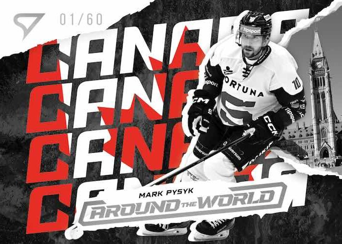 MARK PYSYK 2025-26 SportZoo série 1 Around the World Silver 33/60 – Insert – Ano