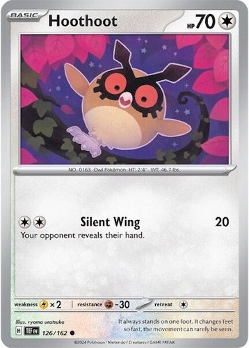 Hoothoot 126/162 Temporal Forces – Nintendo