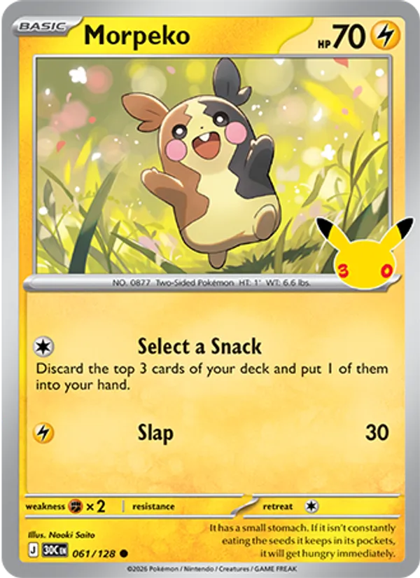 Morpeko – #061 – 30th Celebration – holo – en